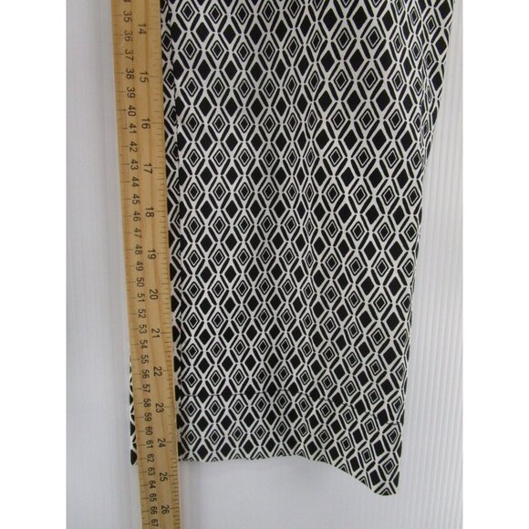 Laundry Shelli Segal Pants 8 White Straight Crop Career Stretch NEW - Picture 5 of 10